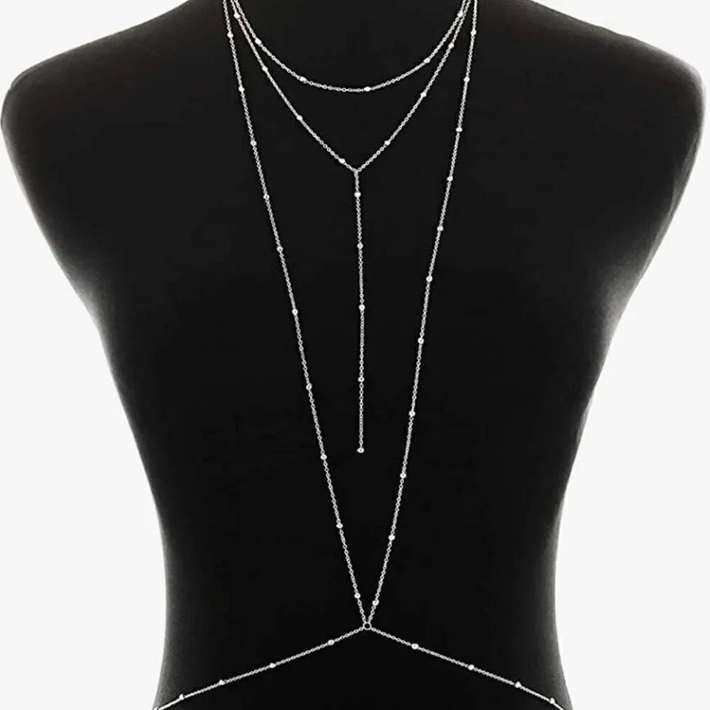 Silver bodychain
